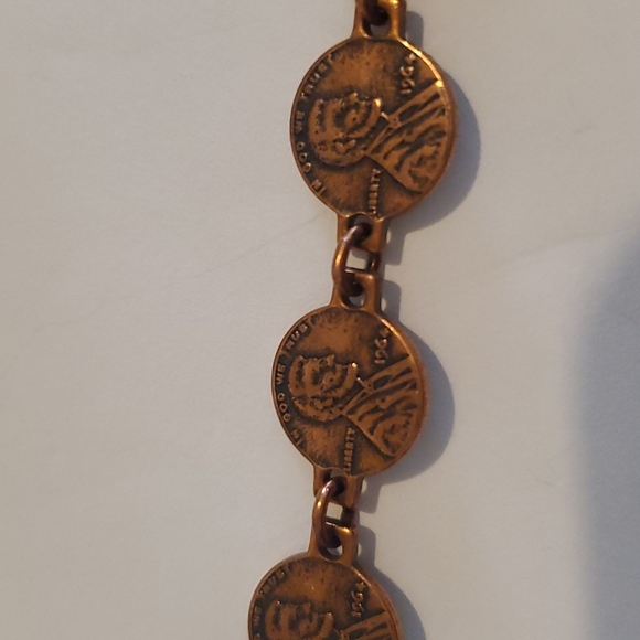 Mini Penny Copper Bracelet - Picture 3 of 7